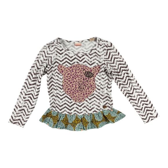 Scotch & Soda R'Belle Playa Papaya Leopard Pelpum Top size 4 / 104 - Picture 1 of 6